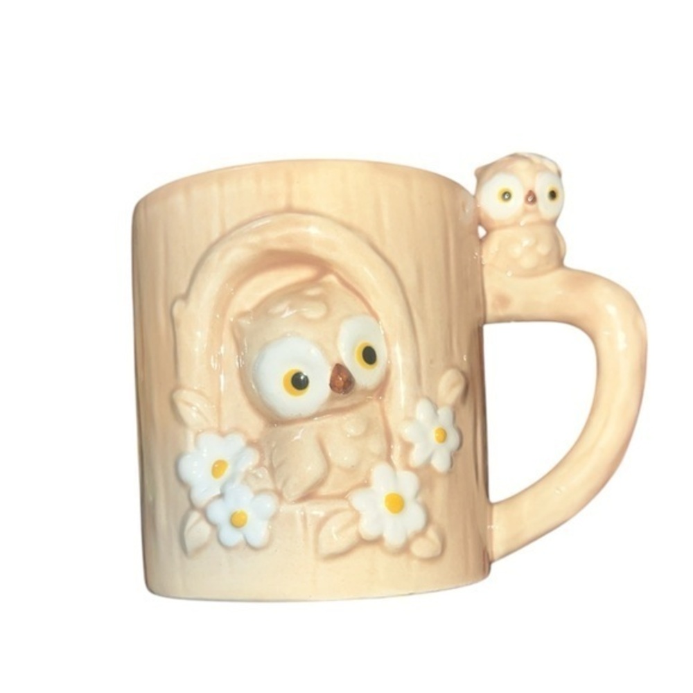 Vintage owl mug